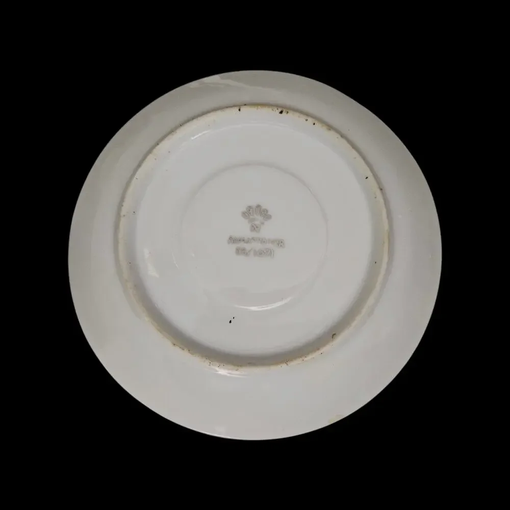 Repurposed Teacup Bird Feeder White Porcelain Silver Trim Decor